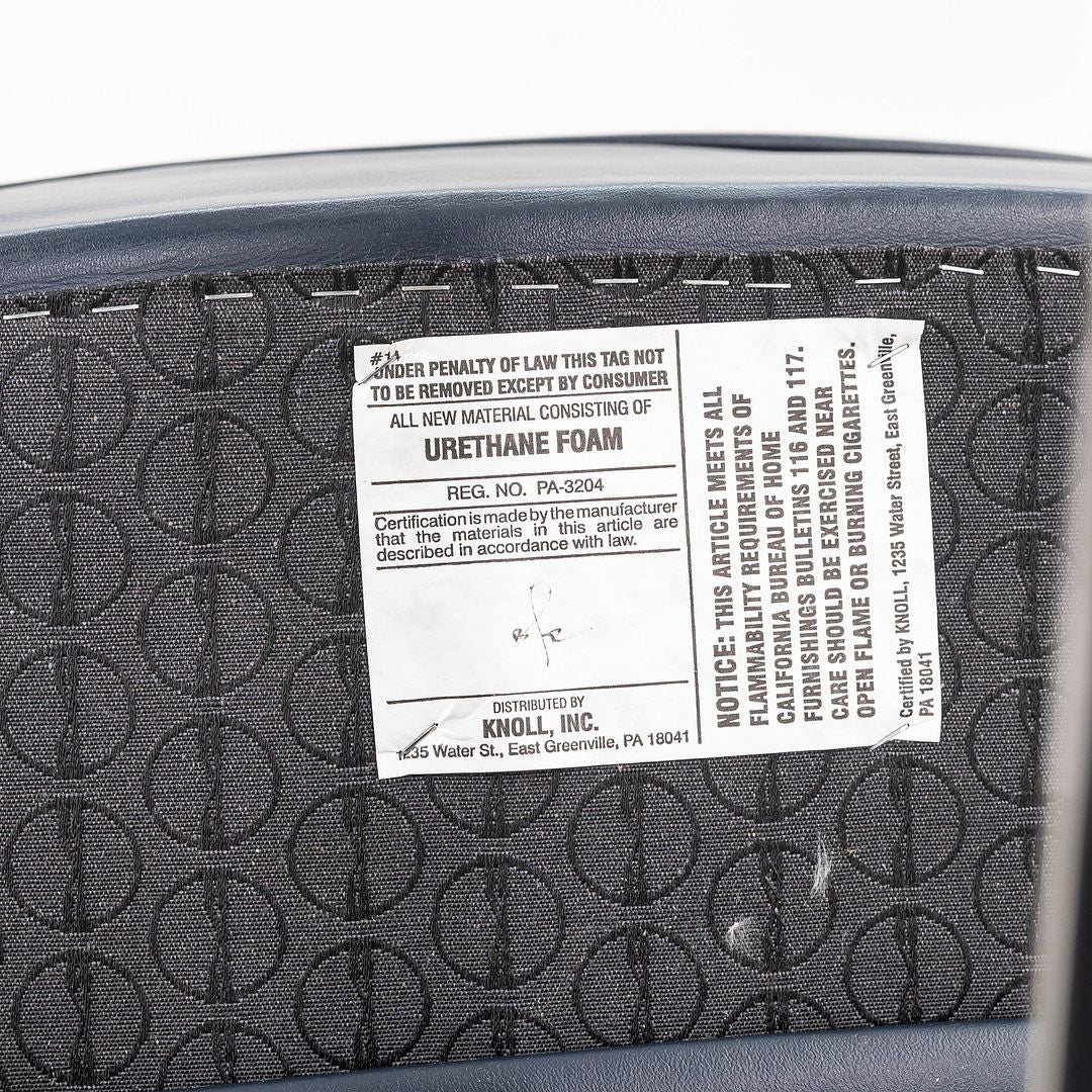 2010s Executive Arm Chair with Swivel Base by Eero Saarinen for Knoll in Blue Leather 6x Available