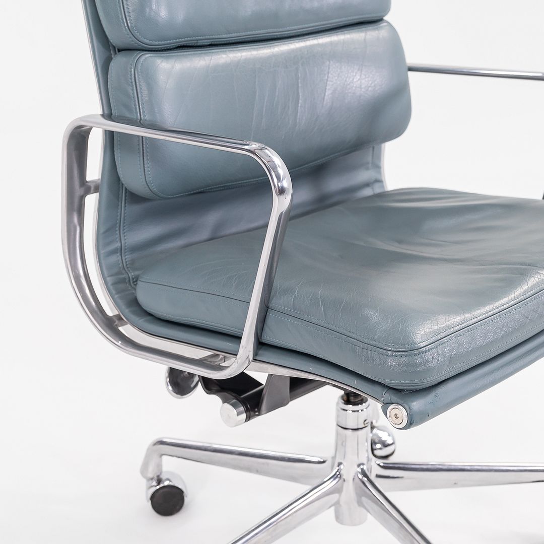 2005 Soft Pad Executive Desk Chair by Charles and Ray Eames for Herman Miller in Blue Leather 15+ Available