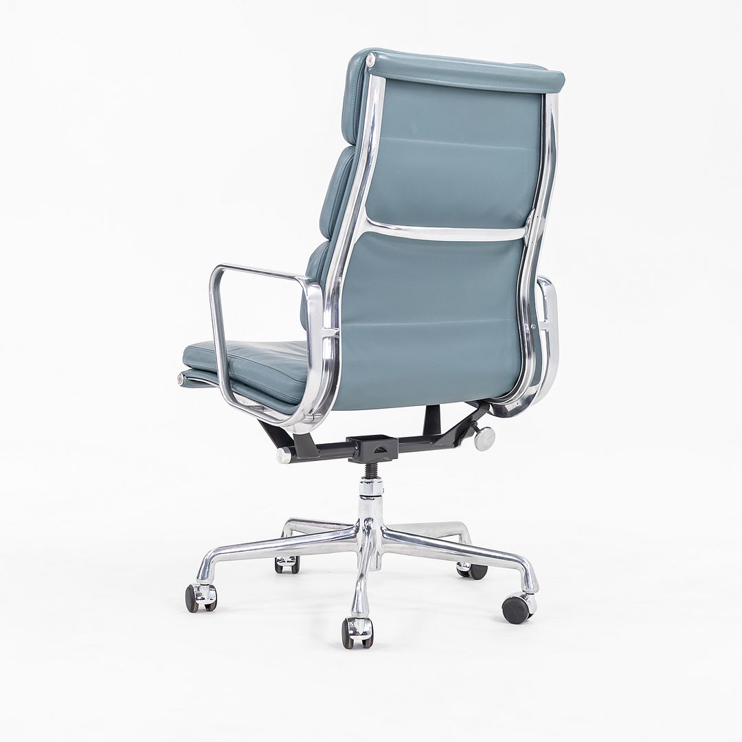 2005 Soft Pad Executive Desk Chair by Charles and Ray Eames for Herman Miller in Blue Leather 15+ Available
