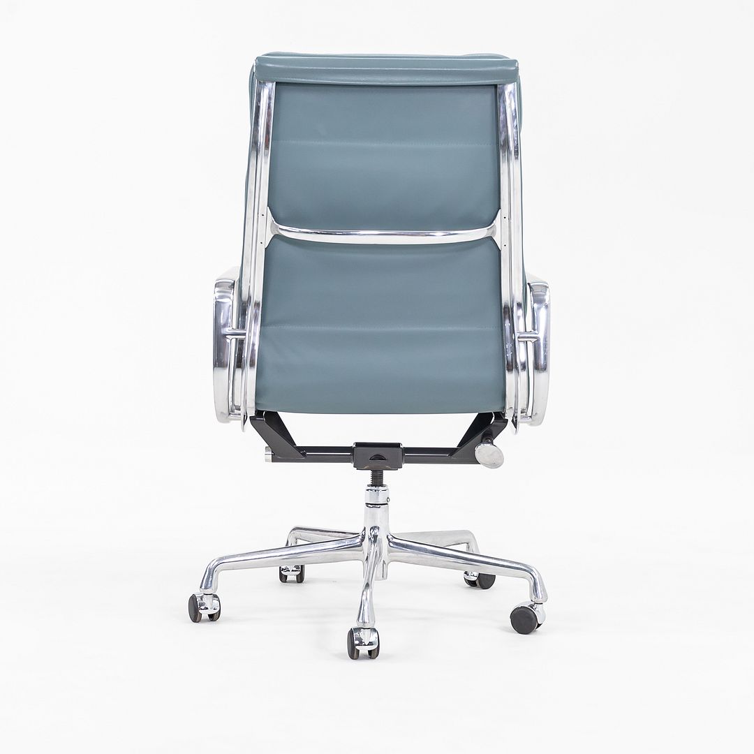 2005 Soft Pad Executive Desk Chair by Charles and Ray Eames for Herman Miller in Blue Leather 15+ Available
