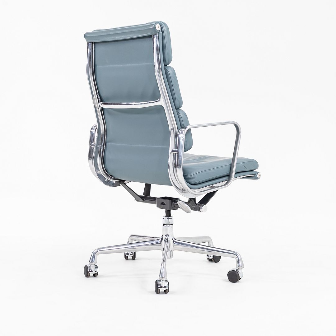 2005 Soft Pad Executive Desk Chair by Charles and Ray Eames for Herman Miller in Blue Leather 15+ Available