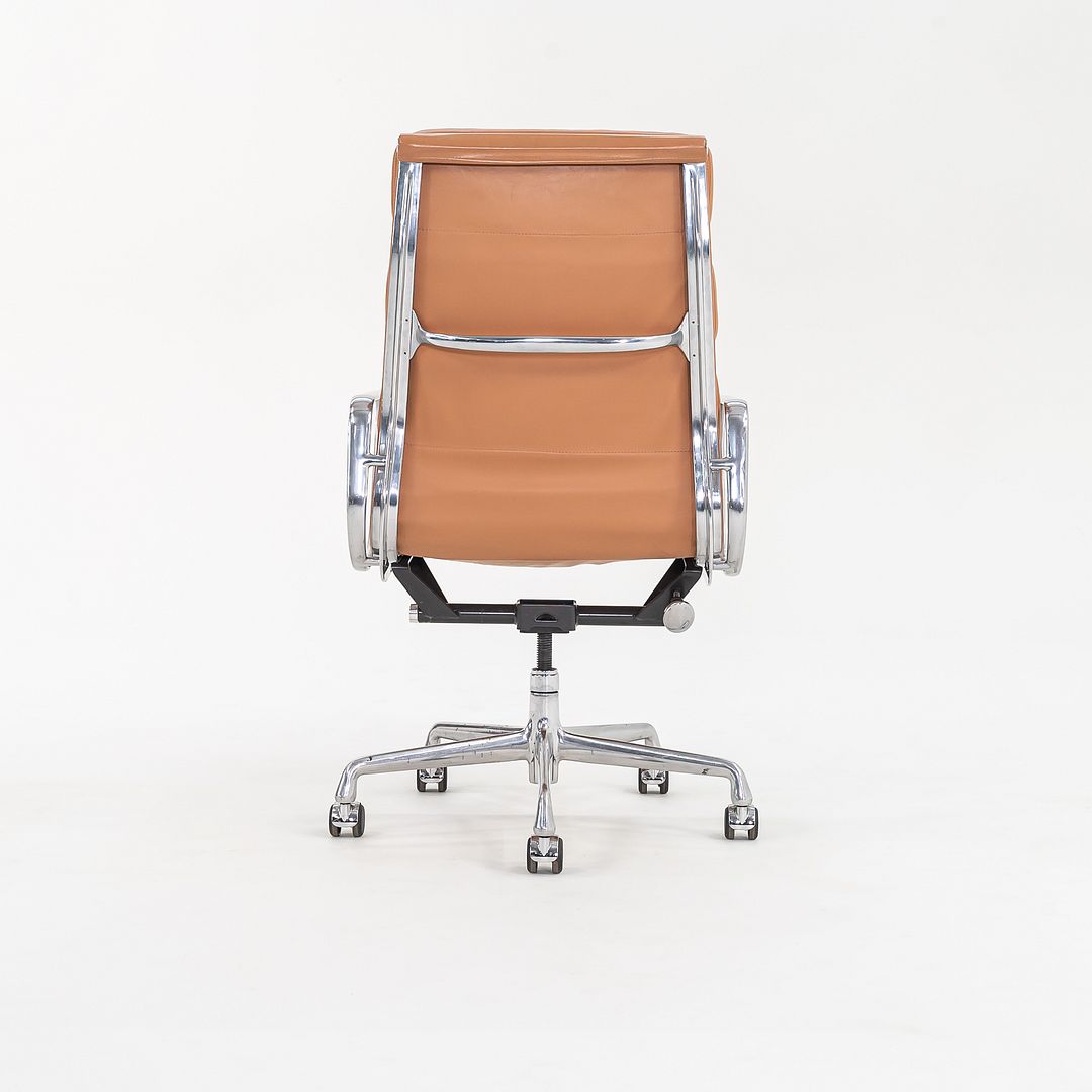 2004 Soft Pad Executive Desk Chair by Charles and Ray Eames for Herman Miller in Dark Tan Leather 5x Available