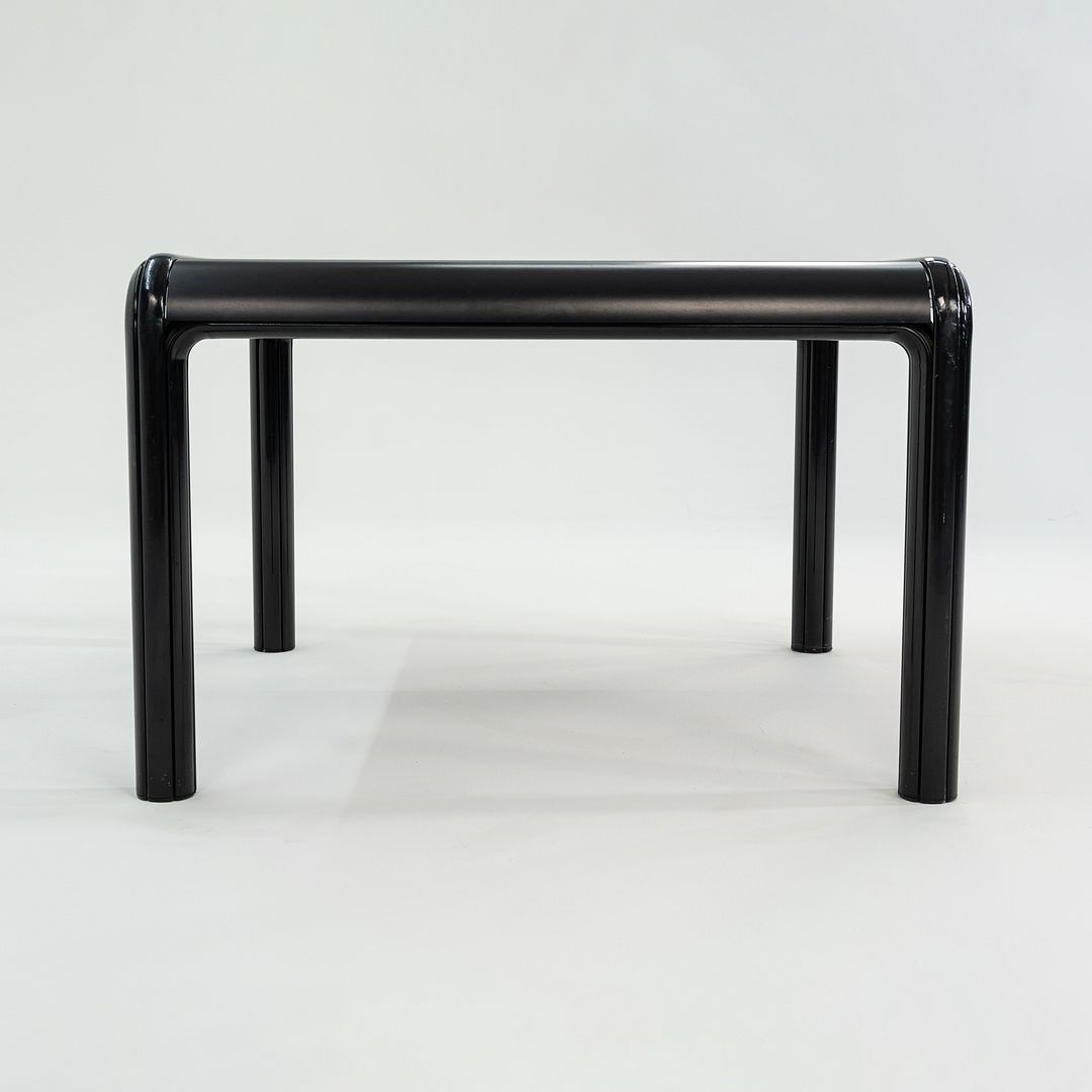 1970s Gae Aulenti for Knoll 40 inch Orsay Square Dining Table w/ Black Laminate