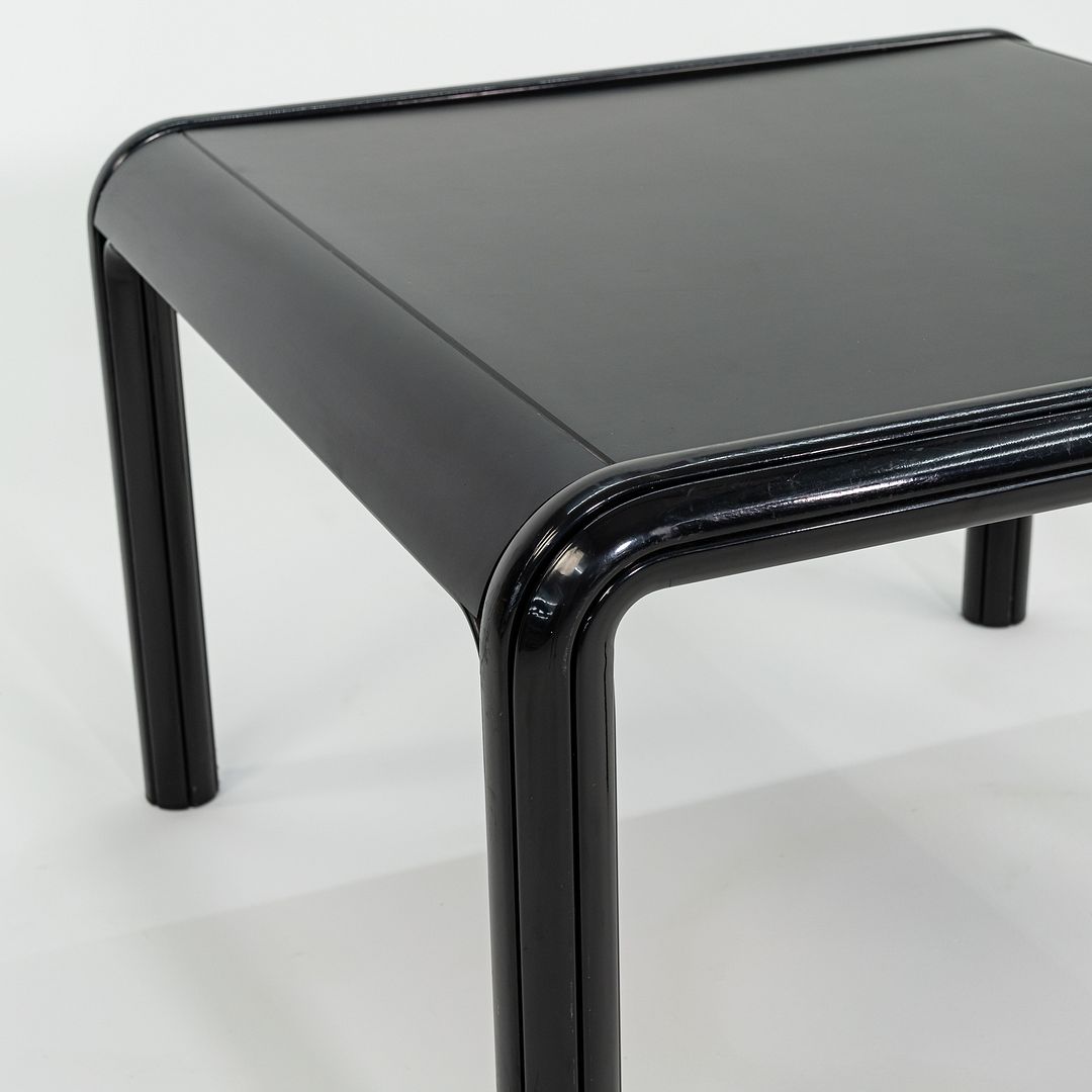 1970s Gae Aulenti for Knoll 40 inch Orsay Square Dining Table w/ Black Laminate