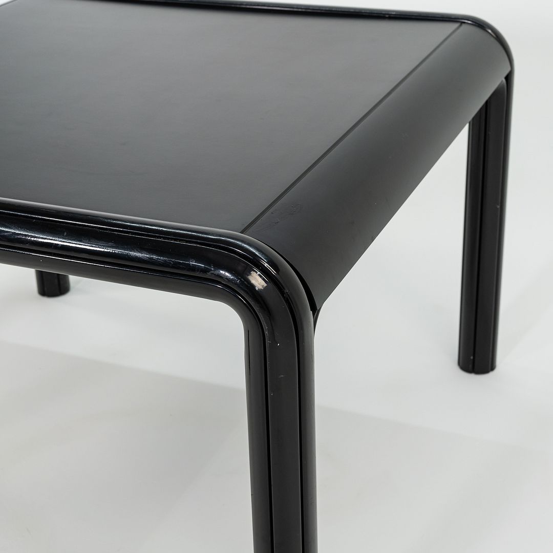 1970s Gae Aulenti for Knoll 40 inch Orsay Square Dining Table w/ Black Laminate