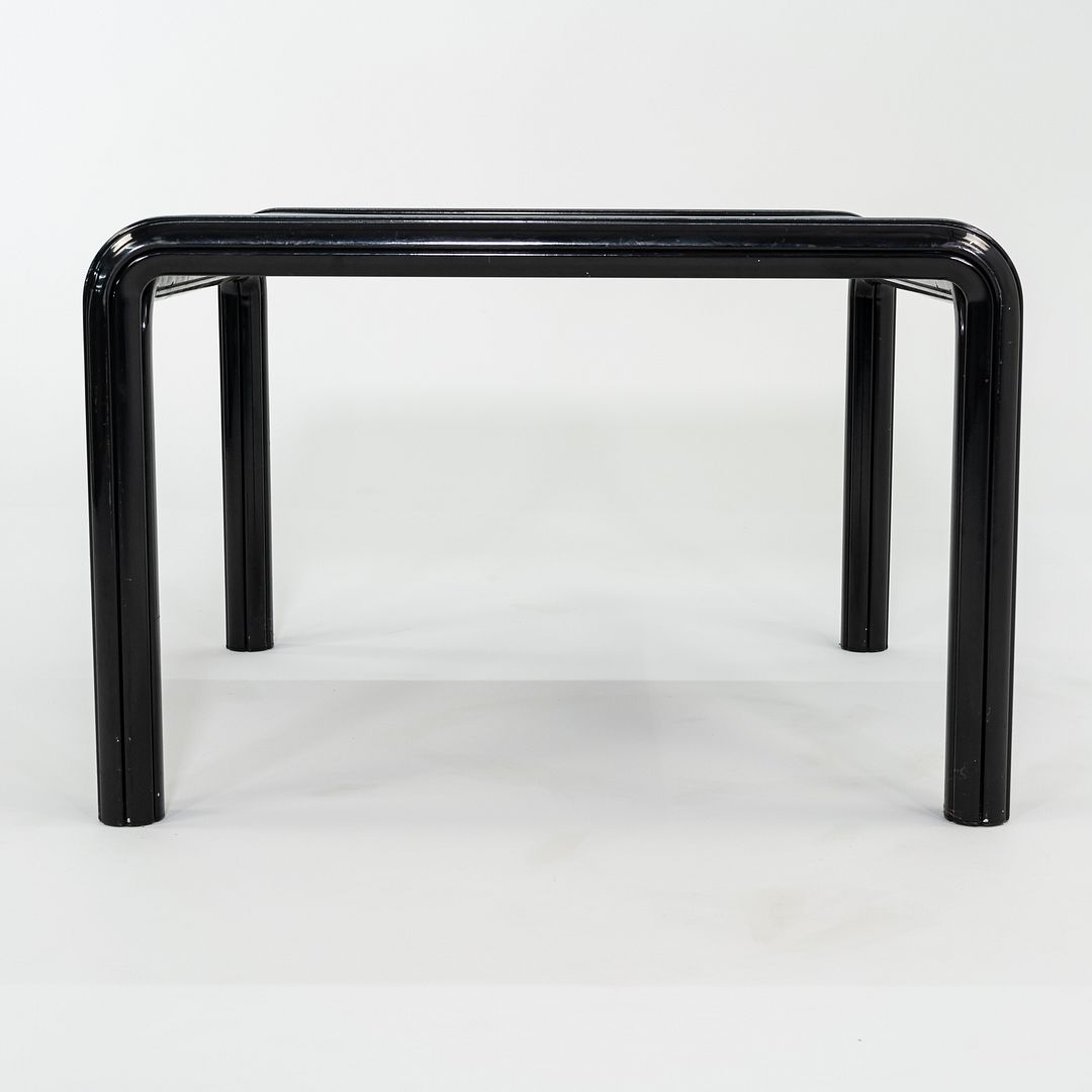 1970s Gae Aulenti for Knoll 40 inch Orsay Square Dining Table w/ Black Laminate