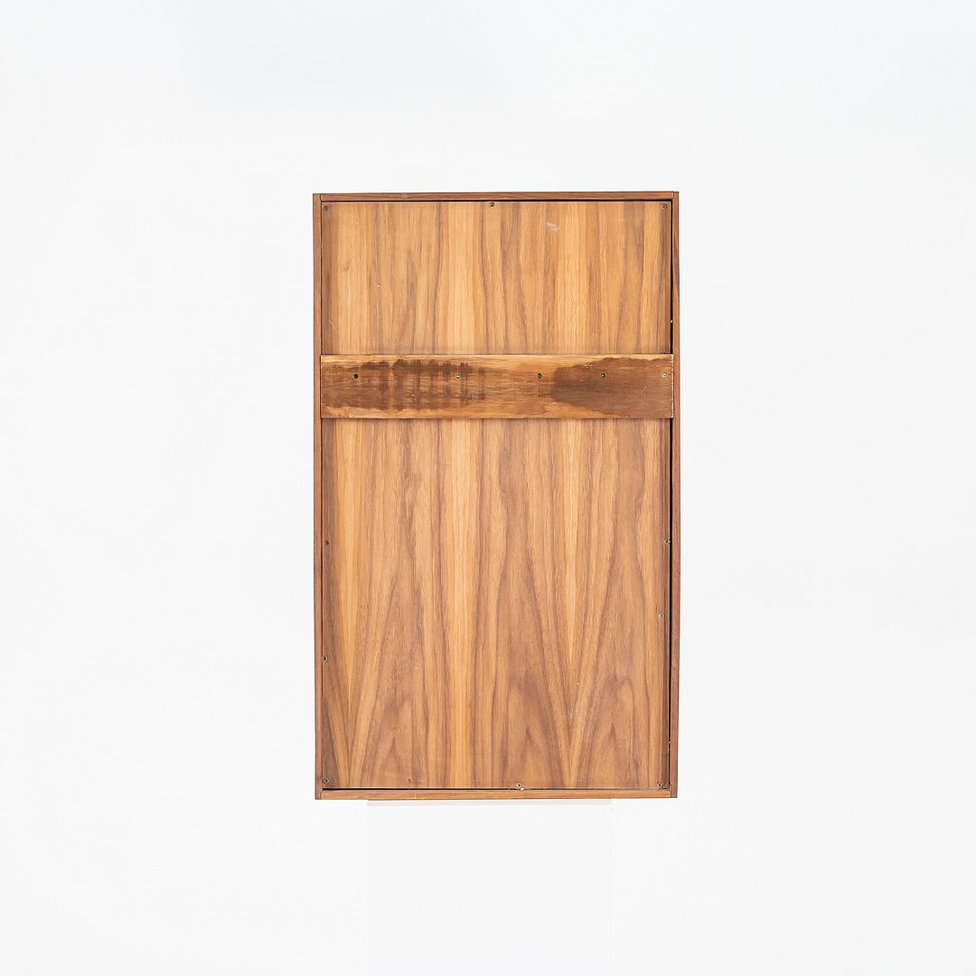 1990s Figured Walnut Studio Craft New Hope Woodworker Medicine Cabinet 18x30in