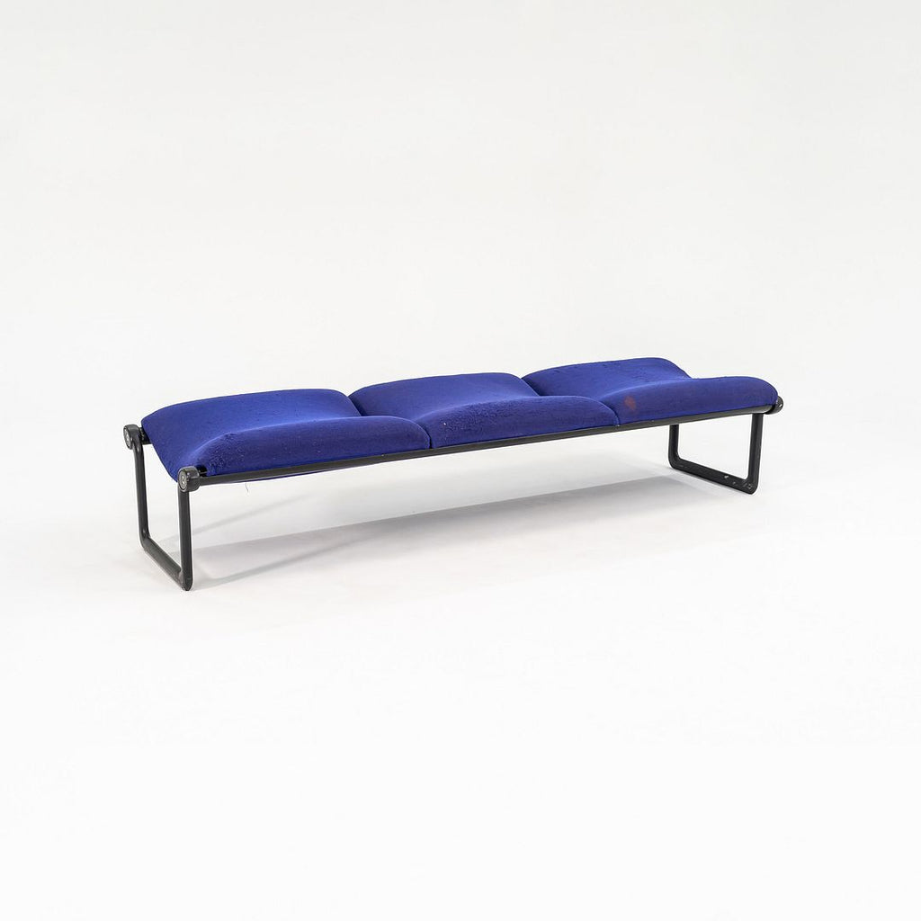 1970s Three Seat Bench by Bruce Hannah and Andrew Morrison for Knoll in Fabric