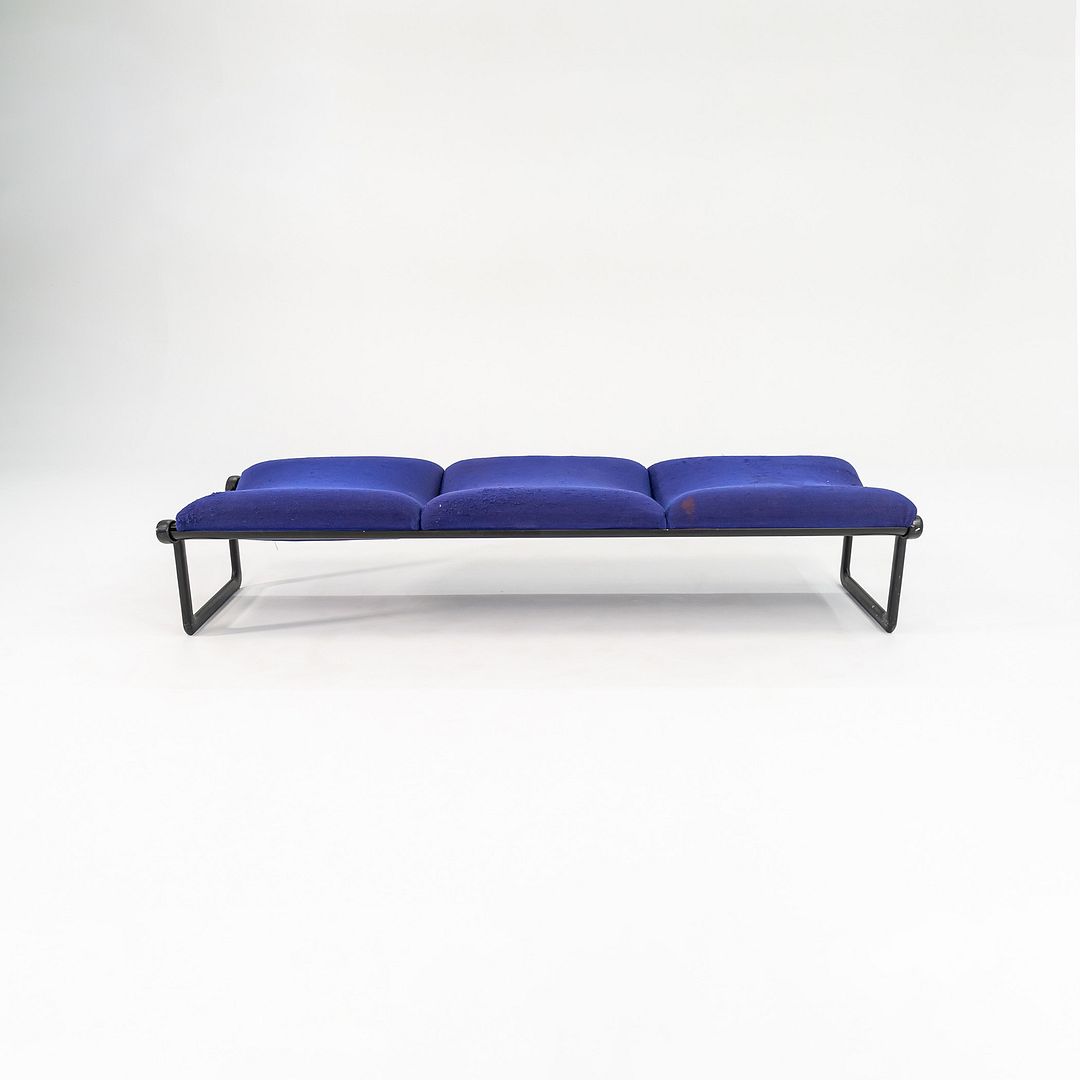 1970s Three Seat Bench by Bruce Hannah and Andrew Morrison for Knoll in Fabric