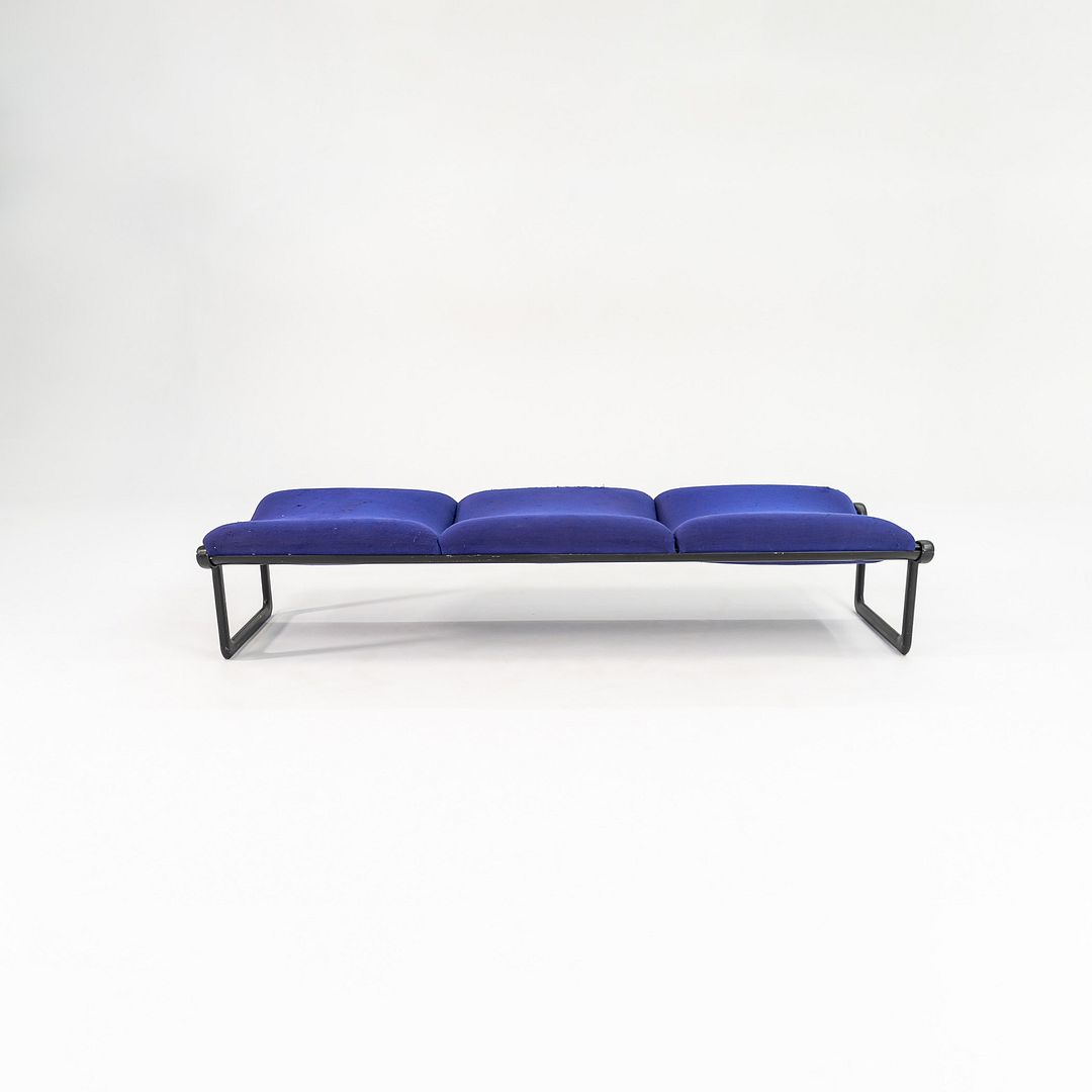 1970s Three Seat Bench by Bruce Hannah and Andrew Morrison for Knoll in Fabric