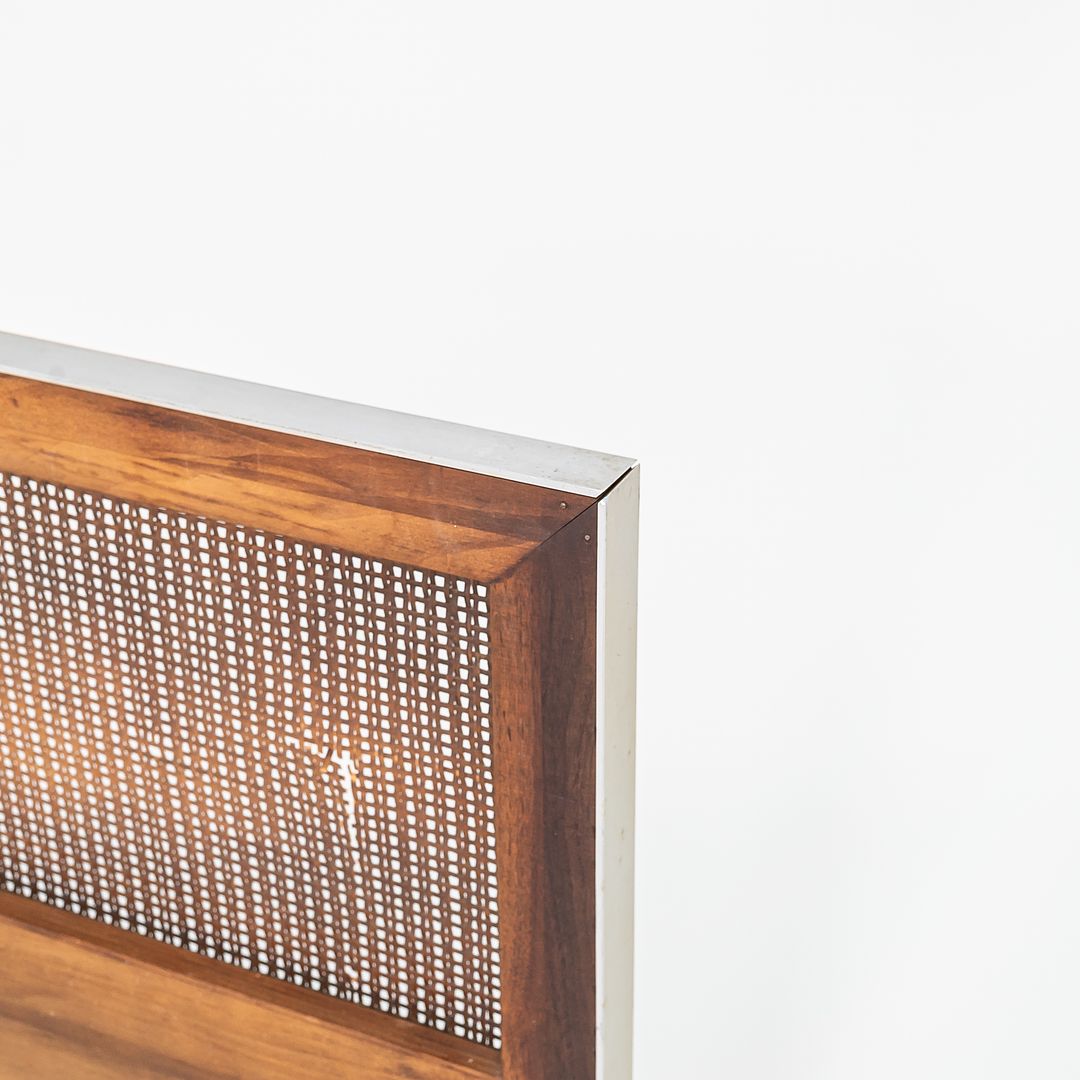 SOLD 1960s Headboard, Model 7703 by Paul McCobb for Calvin Furniture in Walnut with Cane