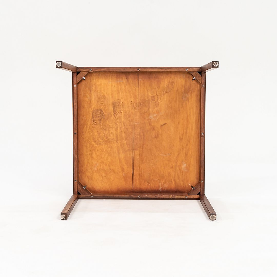 1960s Walnut Side / End Table Attributed to Jens Risom 30 x 30 x 22 inches