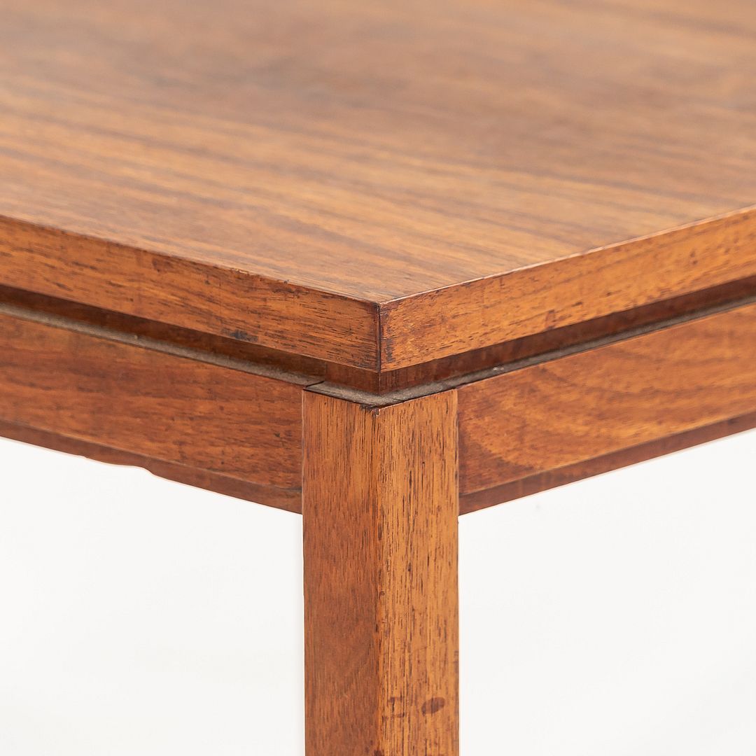 1960s Walnut Side / End Table Attributed to Jens Risom 30 x 30 x 22 inches
