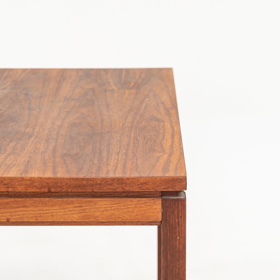 1960s Walnut Side / End Table Attributed to Jens Risom 30 x 30 x 22 inches