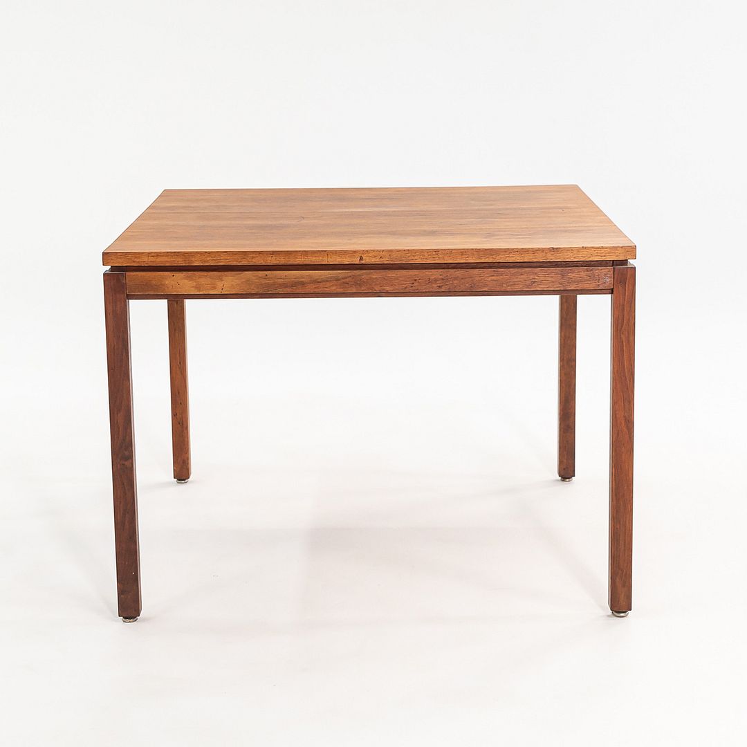 1960s Walnut Side / End Table Attributed to Jens Risom 30 x 30 x 22 inches