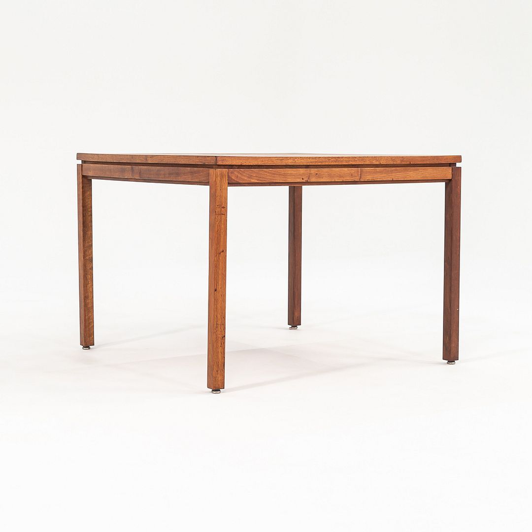 1960s Walnut Side / End Table Attributed to Jens Risom 30 x 30 x 22 inches