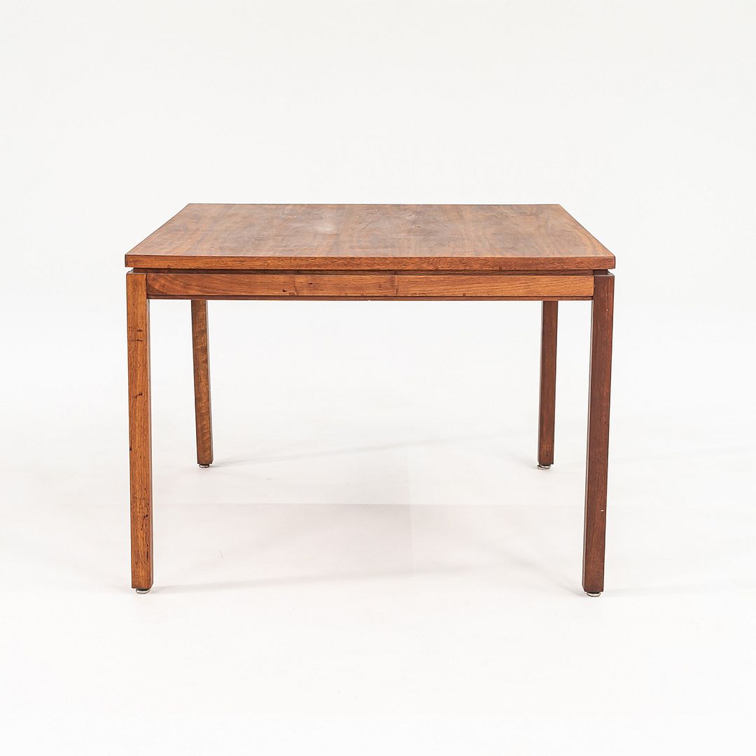 1960s Walnut Side / End Table Attributed to Jens Risom 30 x 30 x 22 inches