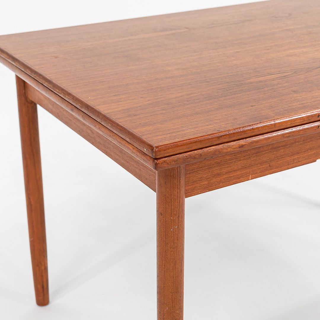 1985 Danish Teak Extension Dining Table in Ansager Mobler Style in Solid Teak