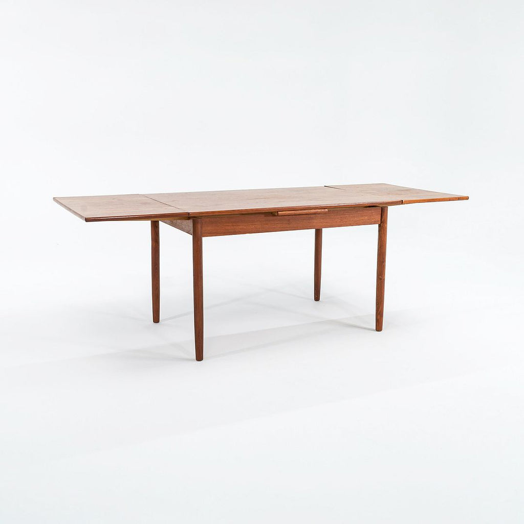 1985 Danish Teak Extension Dining Table in Ansager Mobler Style in Solid Teak