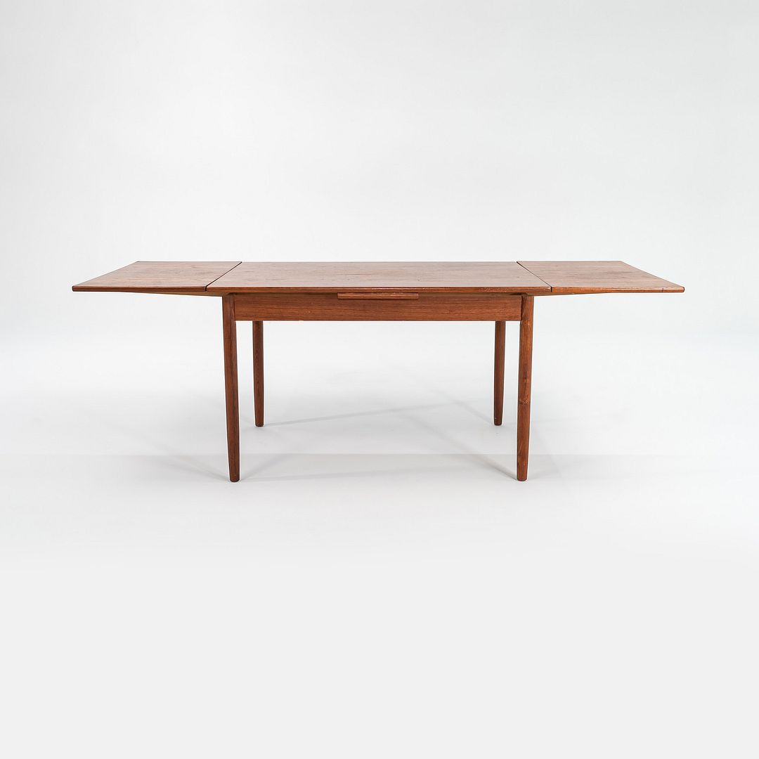 1985 Danish Teak Extension Dining Table in Ansager Mobler Style in Solid Teak