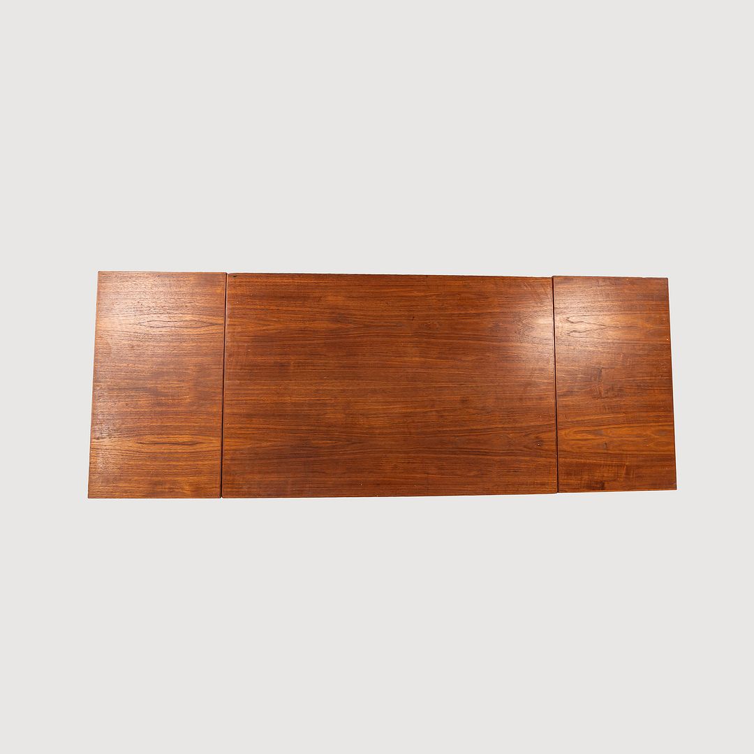 1985 Danish Teak Extension Dining Table in Ansager Mobler Style in Solid Teak