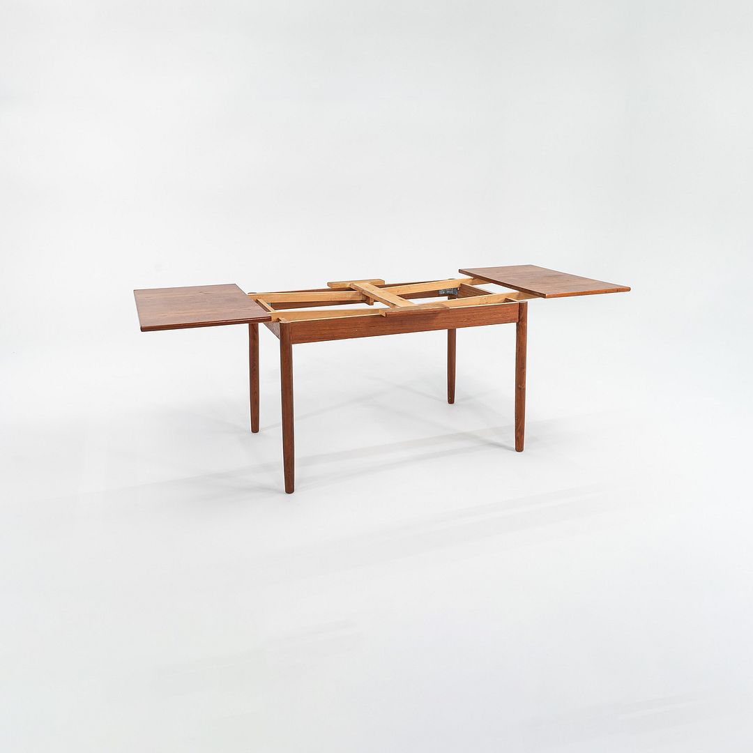 1985 Danish Teak Extension Dining Table in Ansager Mobler Style in Solid Teak