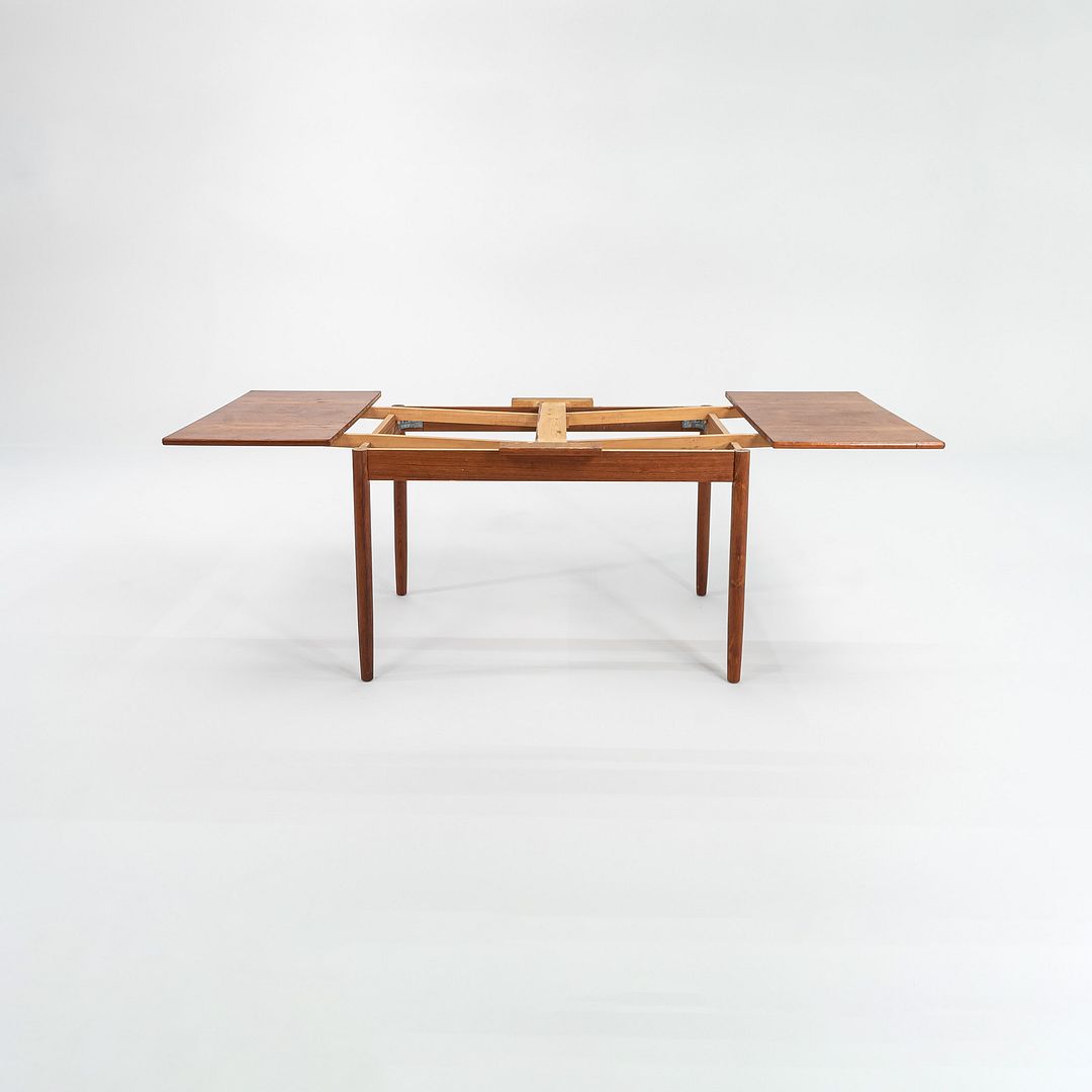 1985 Danish Teak Extension Dining Table in Ansager Mobler Style in Solid Teak