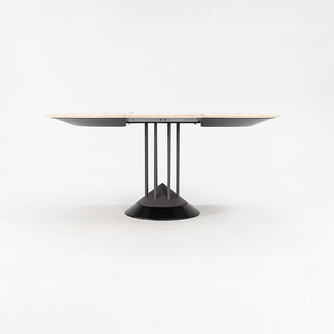 1990s Peter Maly for Tonon Italia Postmodern Extension Dining Table with Leaf