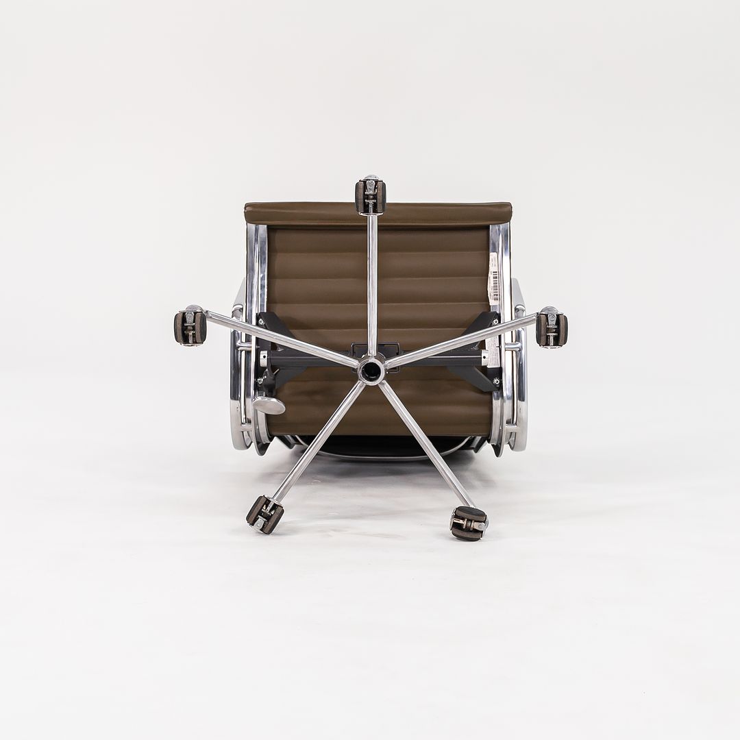 2005 Aluminum Group Executive Desk Chair by Charles and Ray Eames for Herman Miller in Dark Green Leather 2x Available
