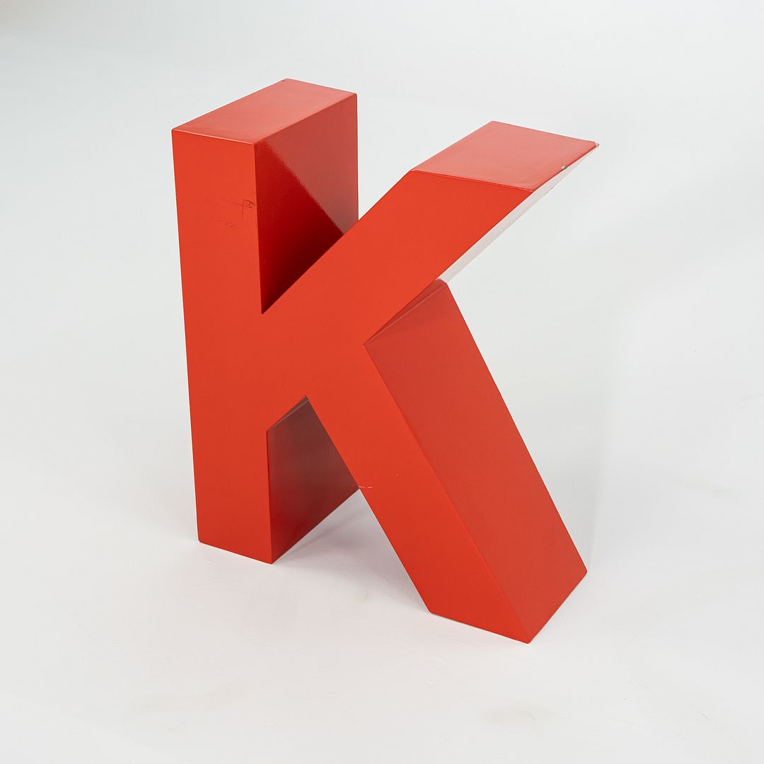 Large Vintage Knoll Logo Wall Hanging Crafted on Wood Substrate with Laminate