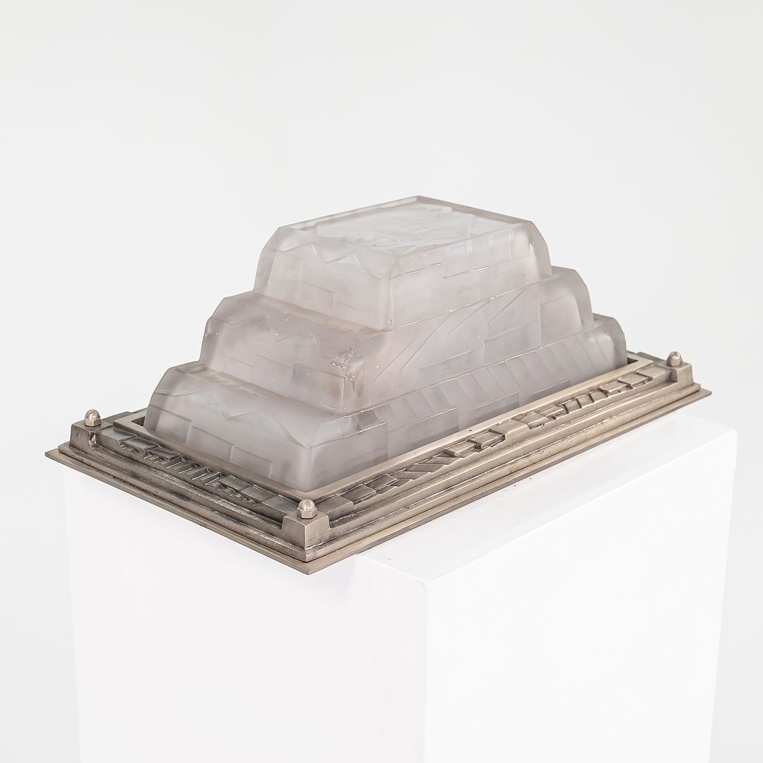 1930s Art Deco Sconce Lamp by David Gueron Degue (attributed) 4x Available