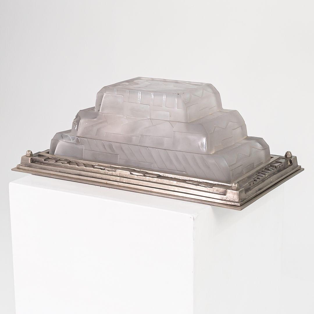 1930s Art Deco Sconce Lamp by David Gueron Degue (attributed) 4x Available