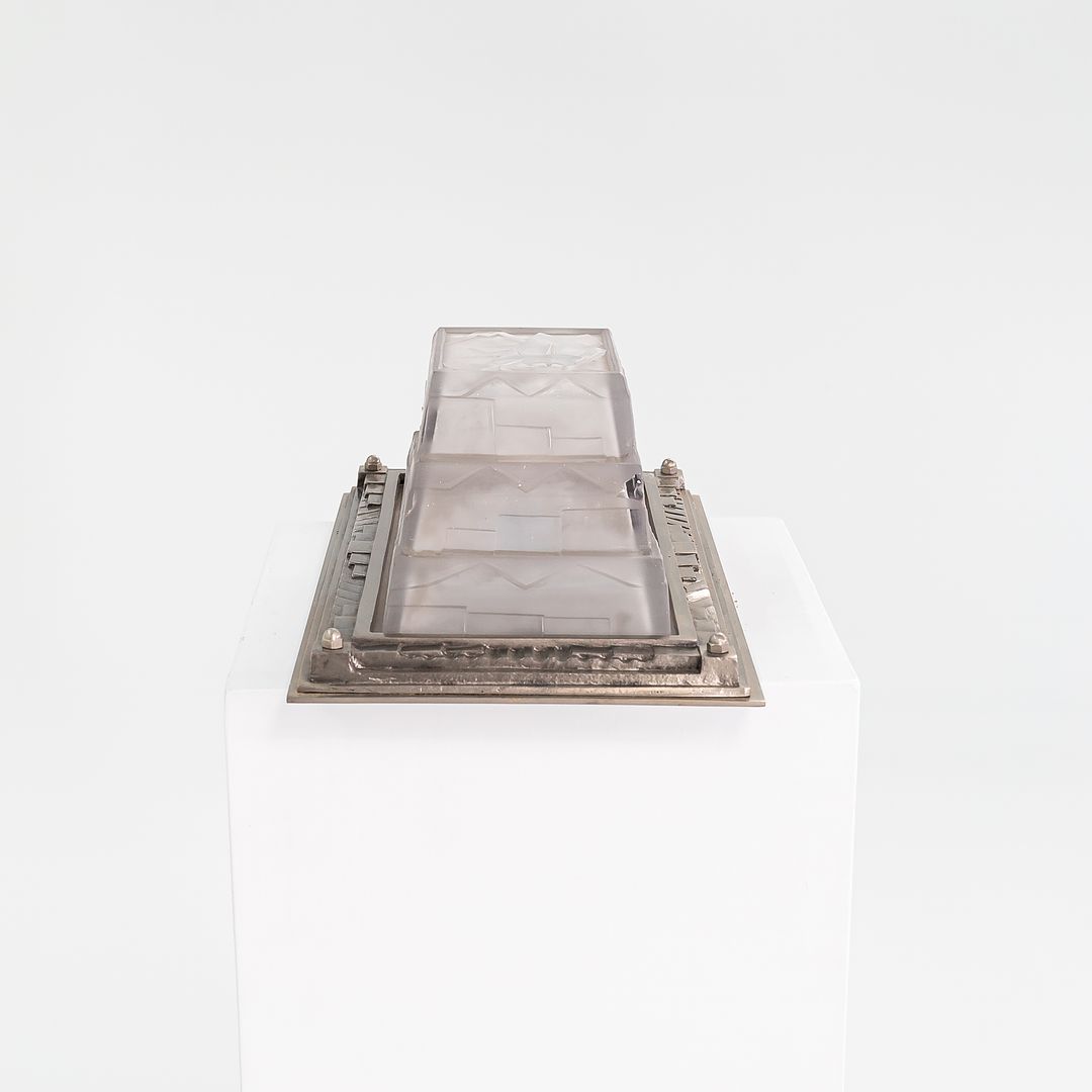 1930s Art Deco Sconce Lamp by David Gueron Degue (attributed) 4x Available