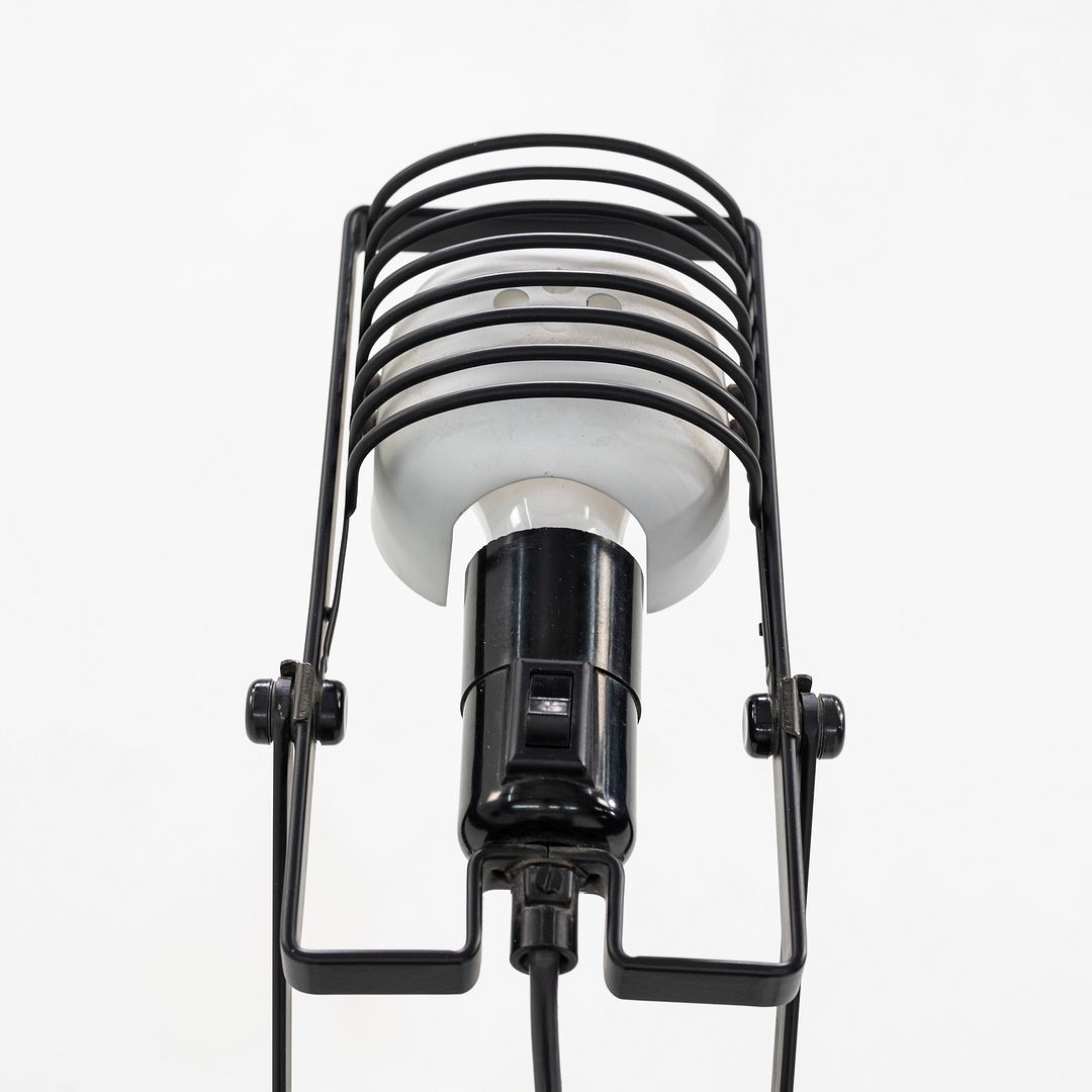 1980s Ernesto Gismondi for Artemide Sintesi Table / Desk Lamp in Black Metal