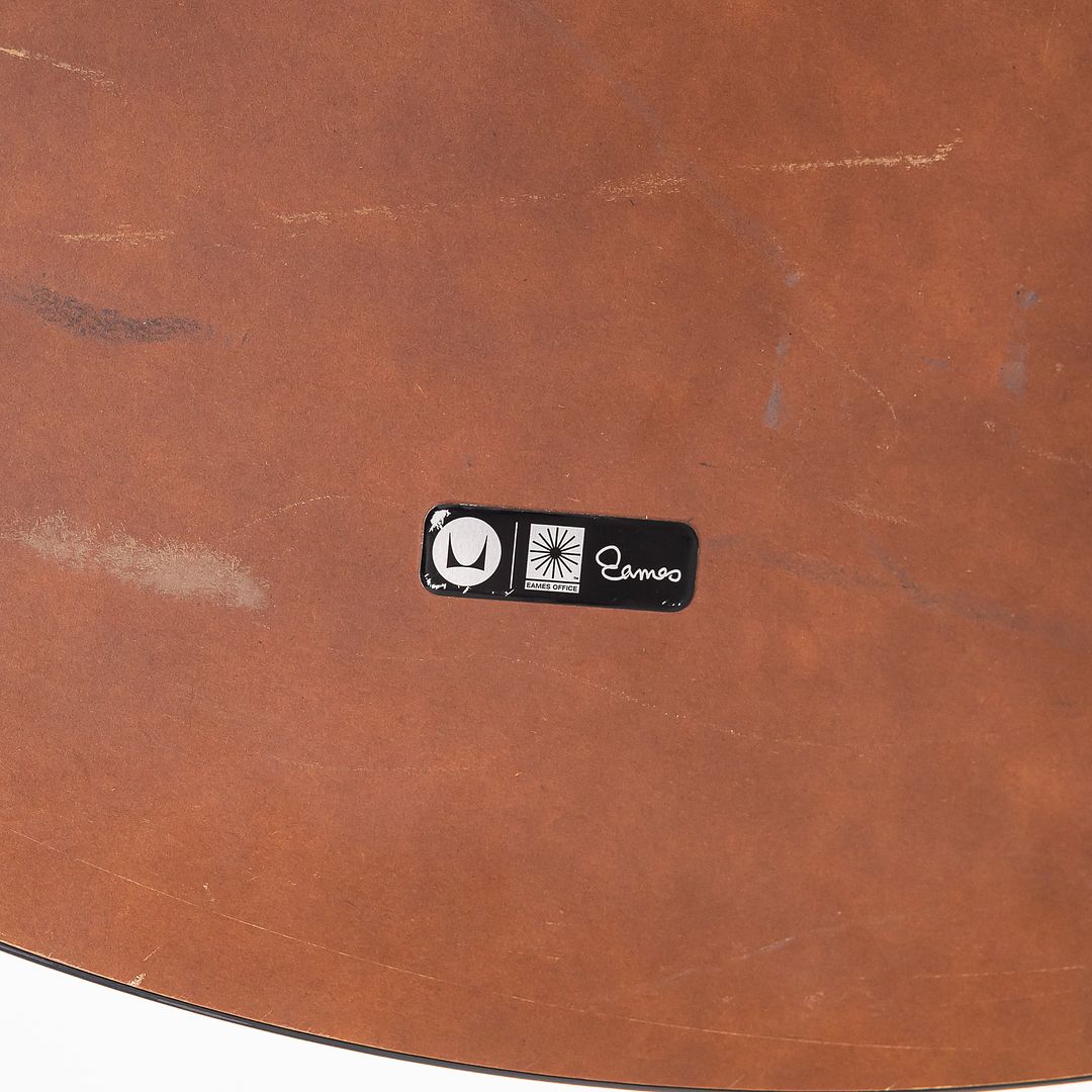 2011 Herman Miller Eames Contract Dining / Cafe Table with 42 inch Round Faux Oak Top 2x Available