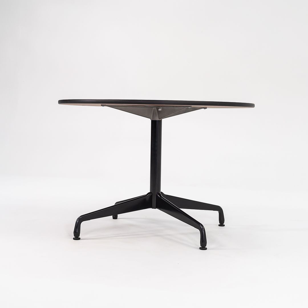 2011 Herman Miller Eames Contract Dining / Cafe Table with 42 inch Round Faux Oak Top 2x Available