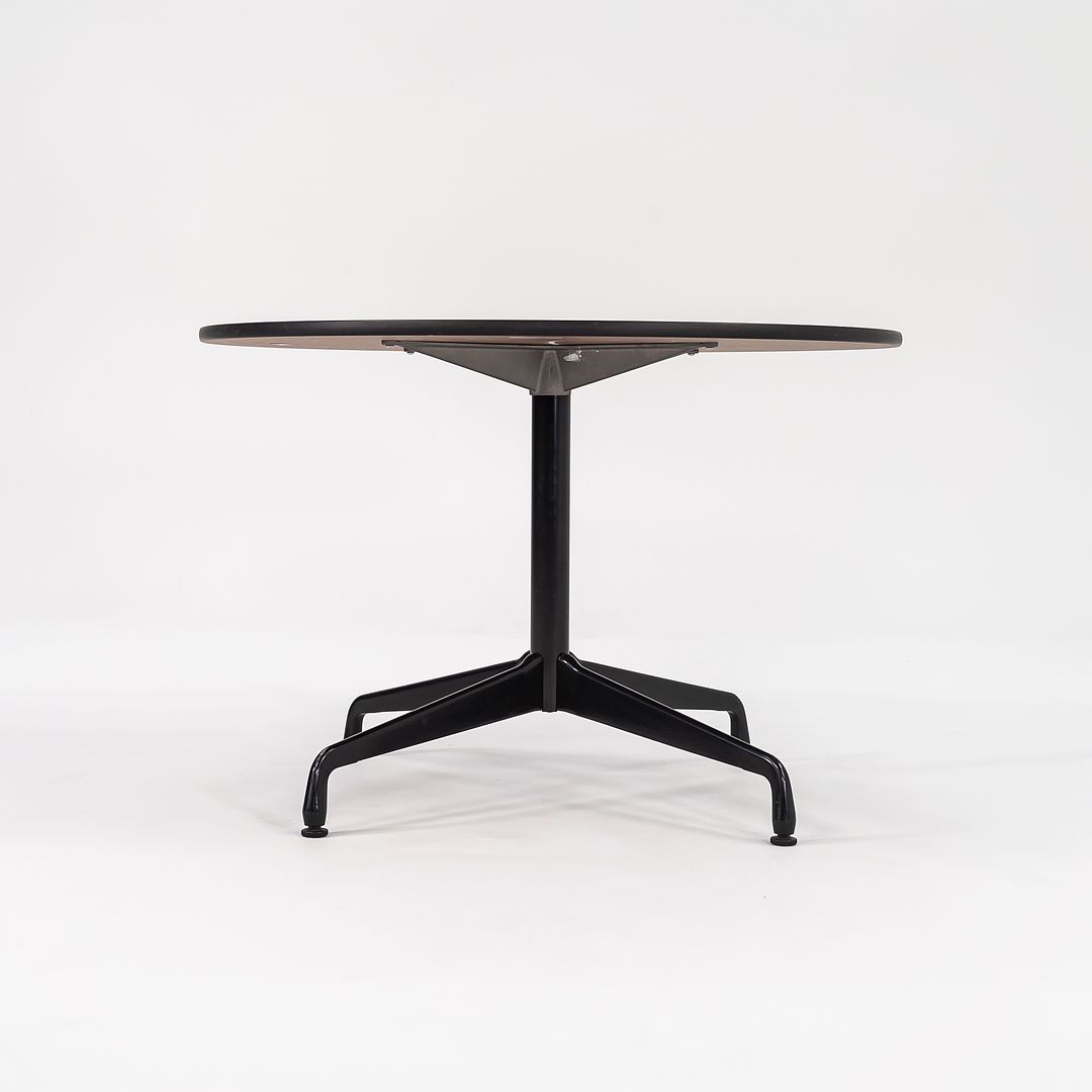 2011 Herman Miller Eames Contract Dining / Cafe Table with 42 inch Round Faux Oak Top 2x Available