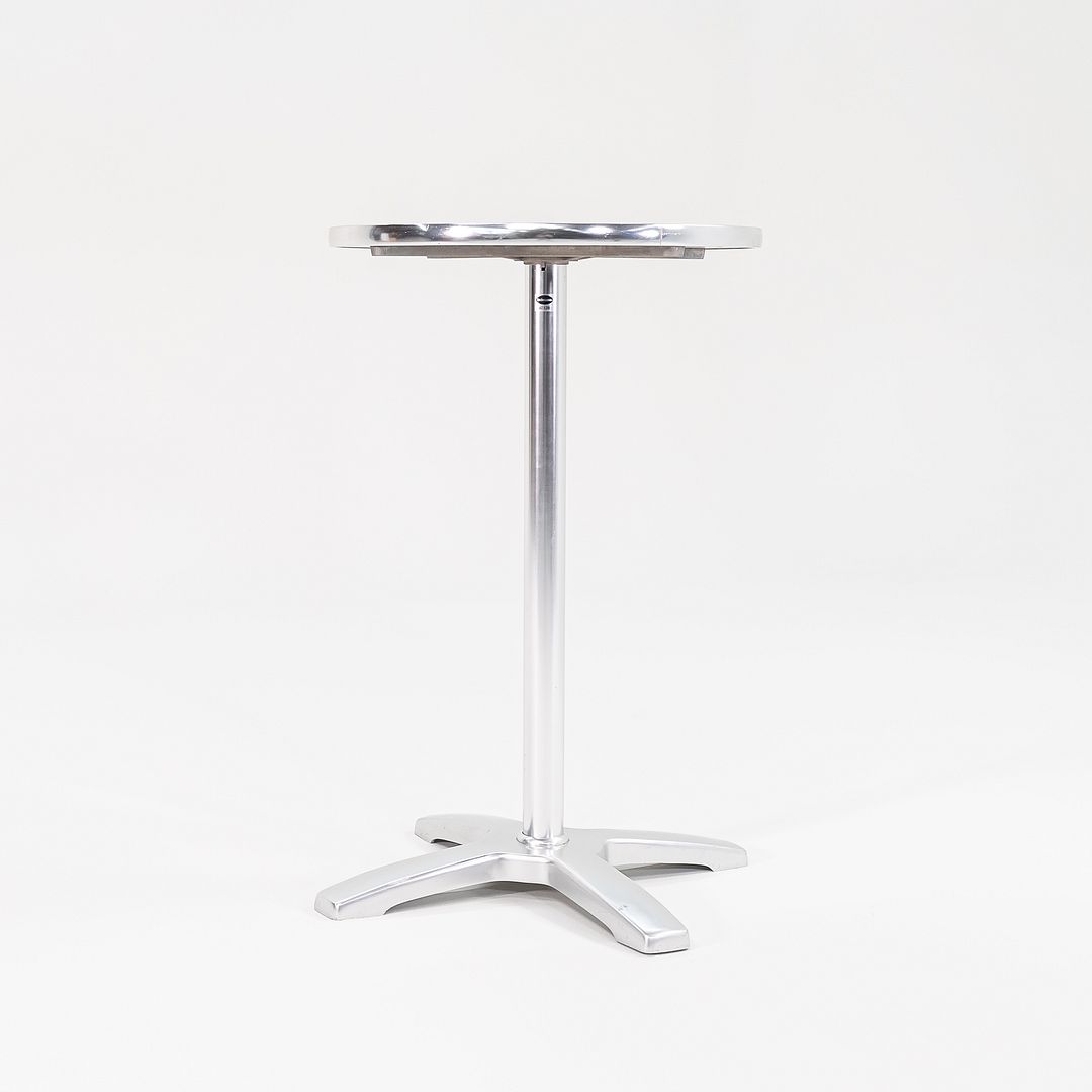 2000s Indecasa Outdoor Bar / High Table in Aluminum and Steel 37 in H 24 in D