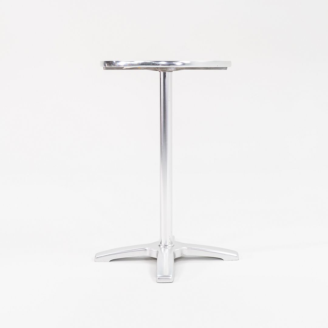 2000s Indecasa Outdoor Bar / High Table in Aluminum and Steel 37 in H 24 in D