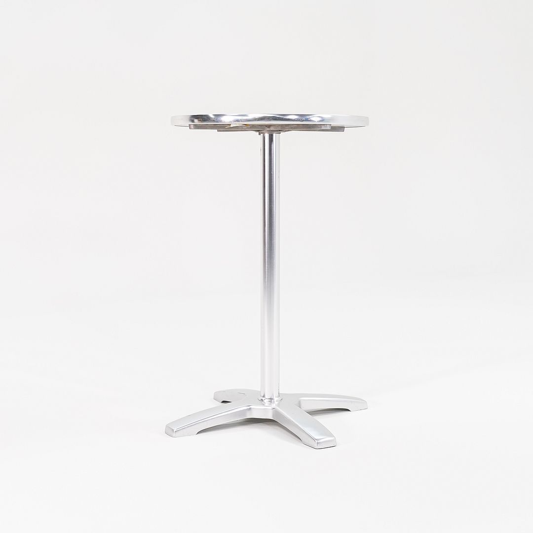 2000s Indecasa Outdoor Bar / High Table in Aluminum and Steel 37 in H 24 in D