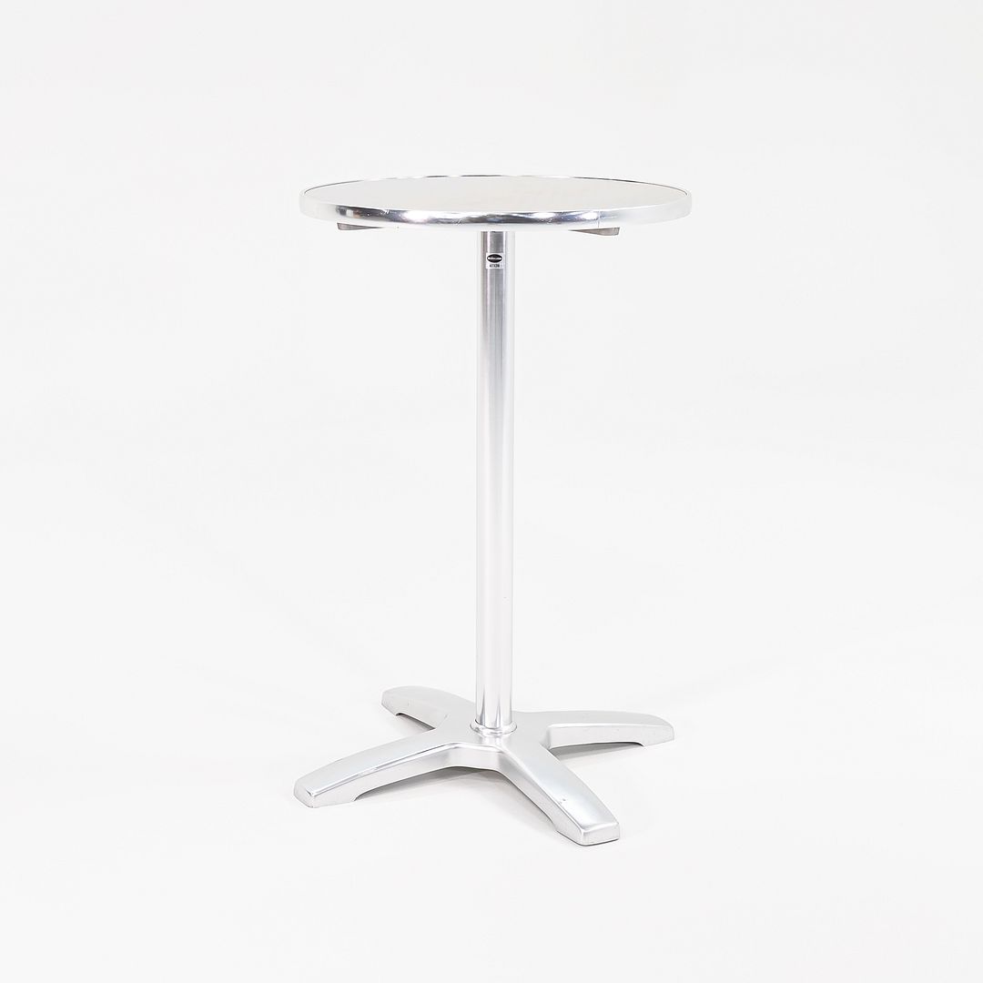 2000s Indecasa Outdoor Bar / High Table in Aluminum and Steel 37 in H 24 in D