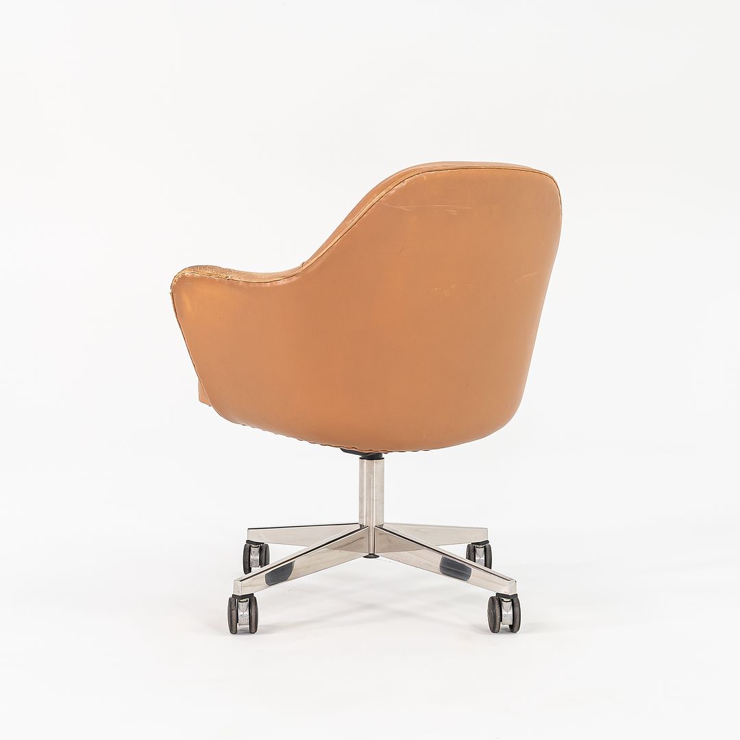 1979 Saarinen Executive Chair, Model 68S by Eero Saarinen for Knoll in Tan Leather