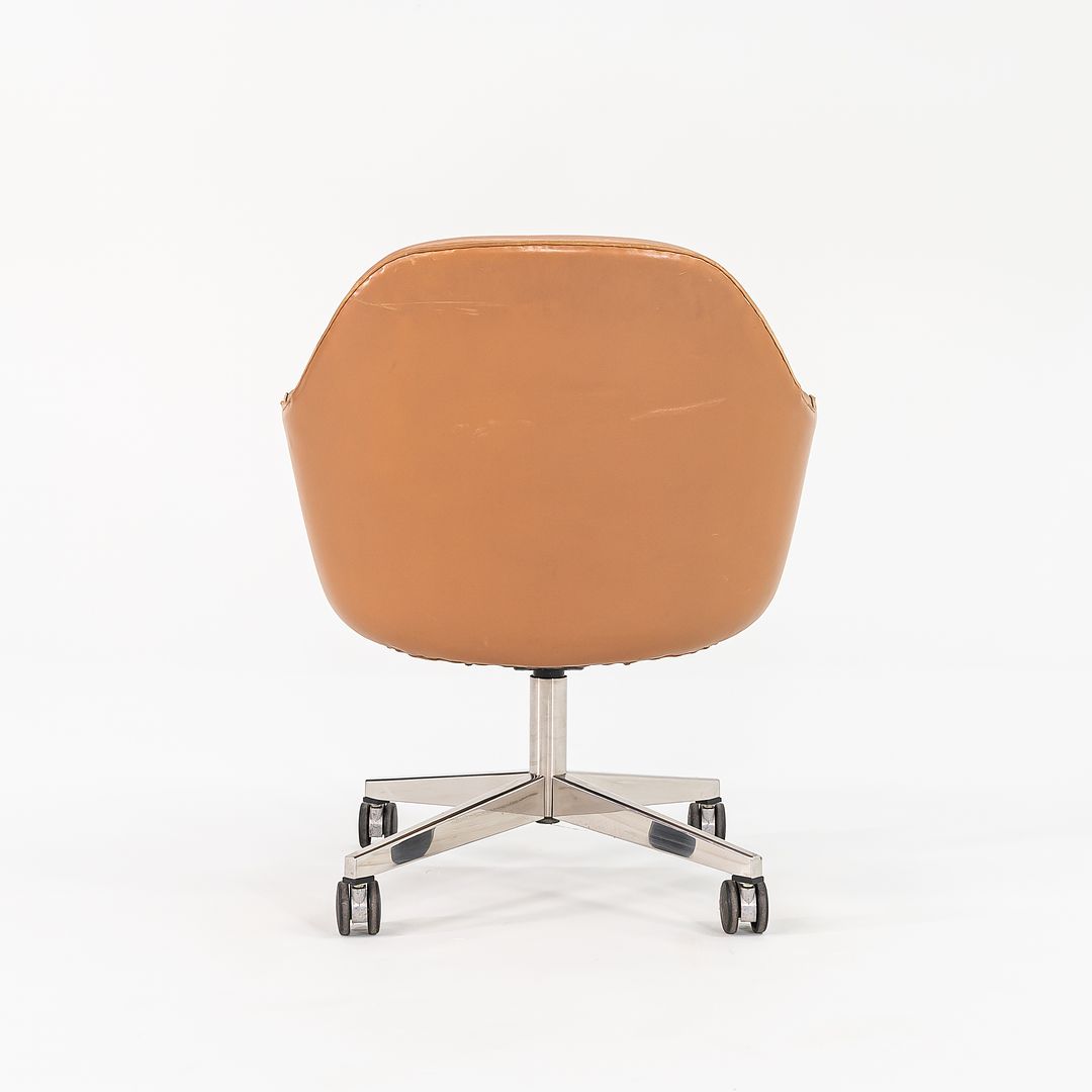 1979 Saarinen Executive Chair, Model 68S by Eero Saarinen for Knoll in Tan Leather