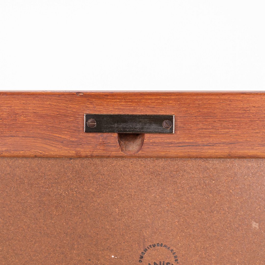 1960s Aksel Kjersgaard Danish Rectangular Wall Mirror in Teak 27 x 40 Inches