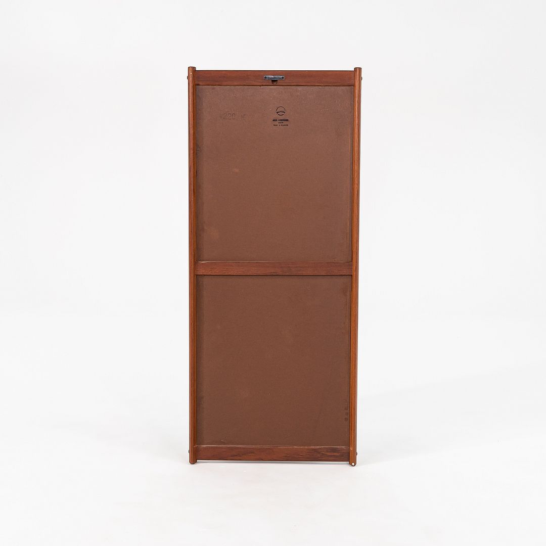 1960s Aksel Kjersgaard Danish Rectangular Wall Mirror in Teak 27 x 40 Inches