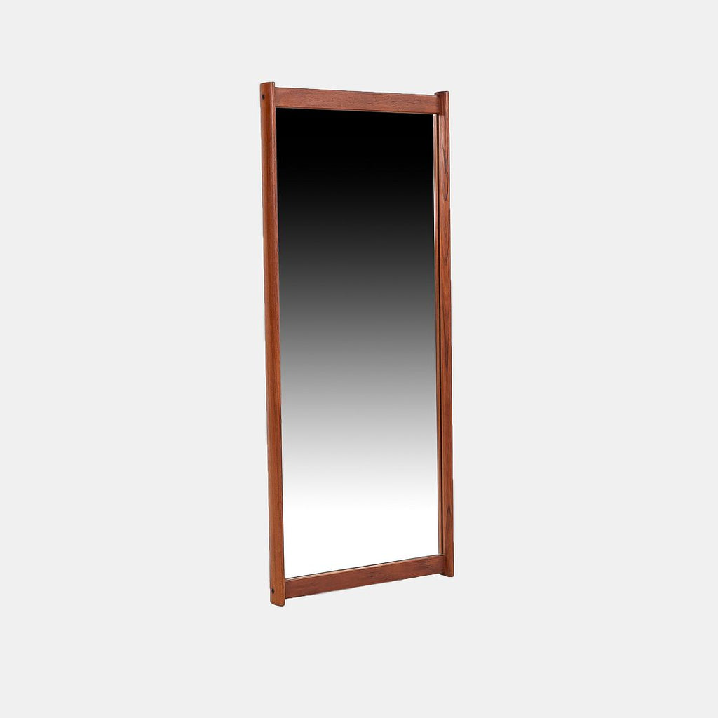 1960s Aksel Kjersgaard Danish Rectangular Wall Mirror in Teak 27 x 40 Inches