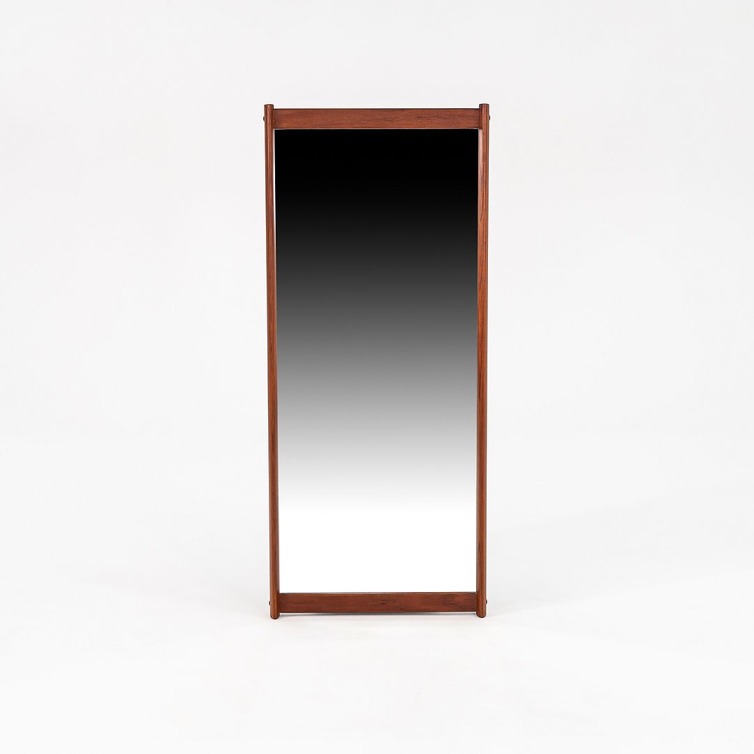 1960s Aksel Kjersgaard Danish Rectangular Wall Mirror in Teak 27 x 40 Inches