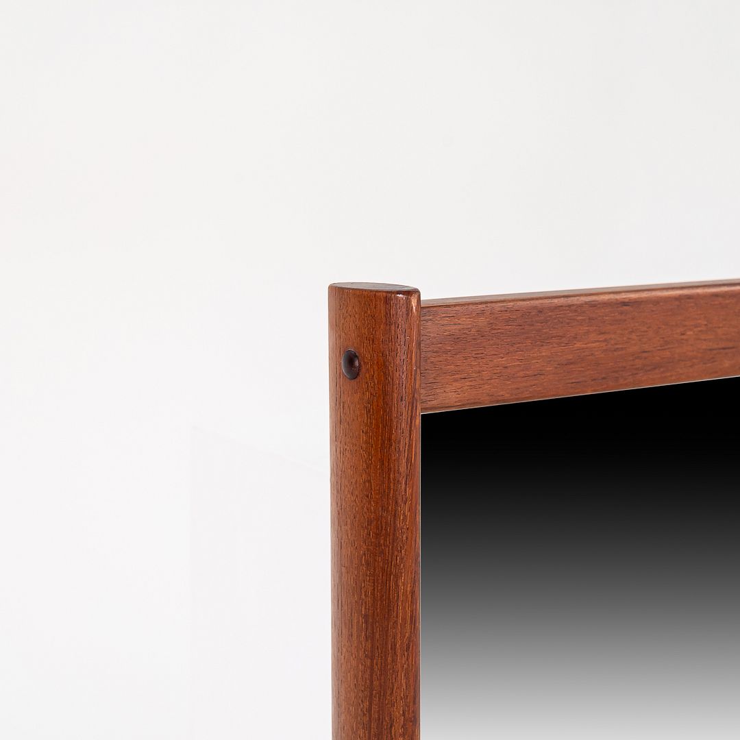 1960s Aksel Kjersgaard Danish Rectangular Wall Mirror in Teak 27 x 40 Inches