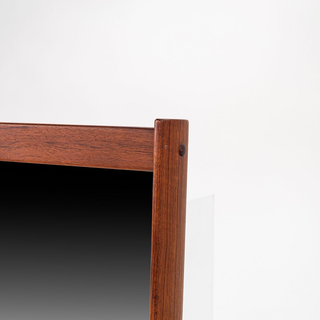 1960s Aksel Kjersgaard Danish Rectangular Wall Mirror in Teak 27 x 40 Inches