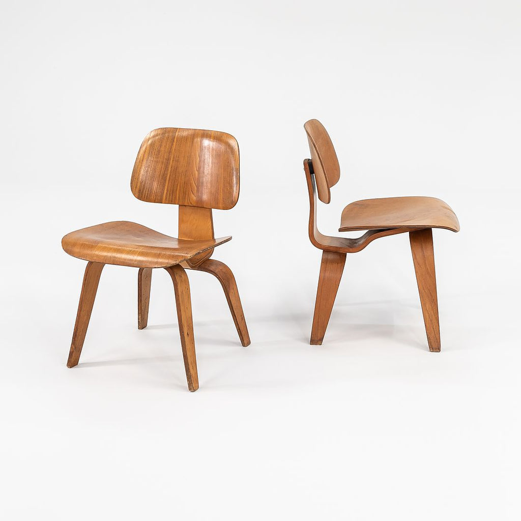 1946 DCW Chair by Ray and Charles Eames for Evans Products Company in Calico Ash